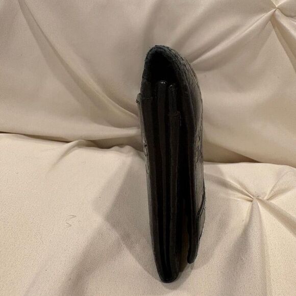 Vintage Gucci Guccissima GG Logo Plate Leather Long Wallet Made Italy Zip Issue - Picture 6 of 13